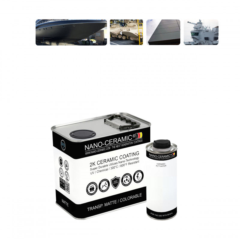 SI12 Transparent Matte Ceramic Topcoat, 2L / 67 oz (2K)