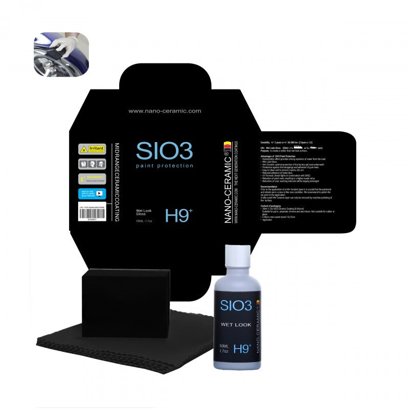 SIO3 H9+ Wet Look Ceramic Coating Kit