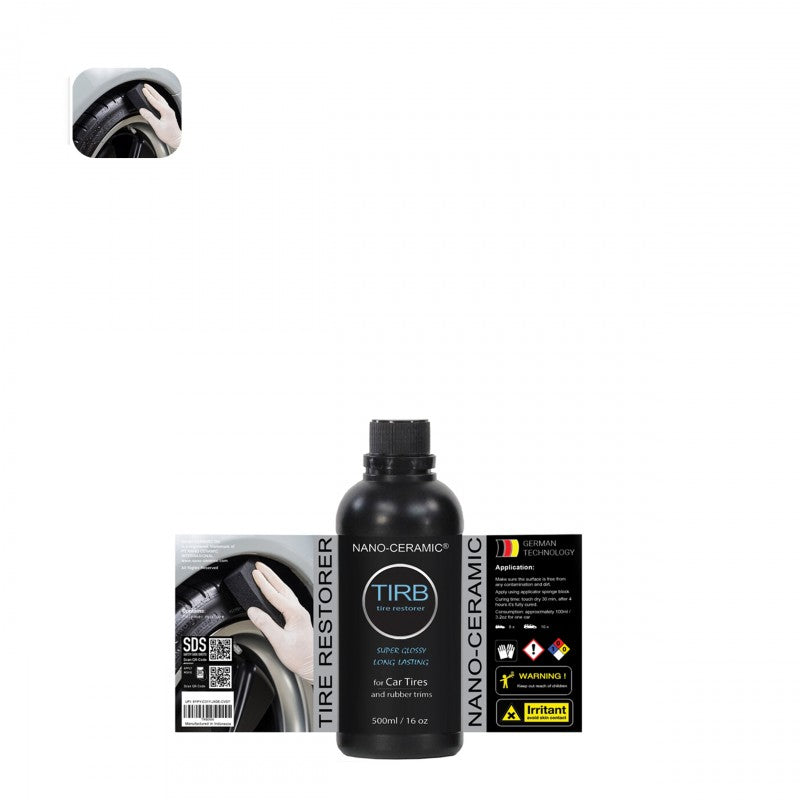 TIRB Tire & Rubber Restorer, 500 ml / 16 oz